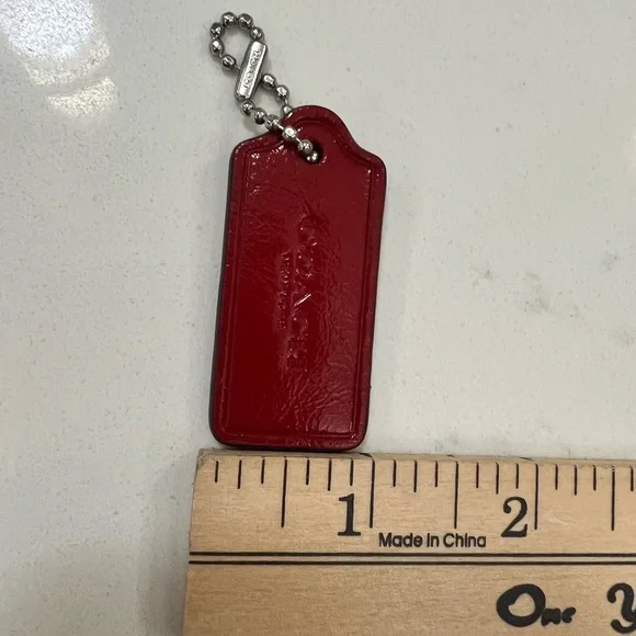 Coach Red Key & Card Holder - Picture 8 of 8